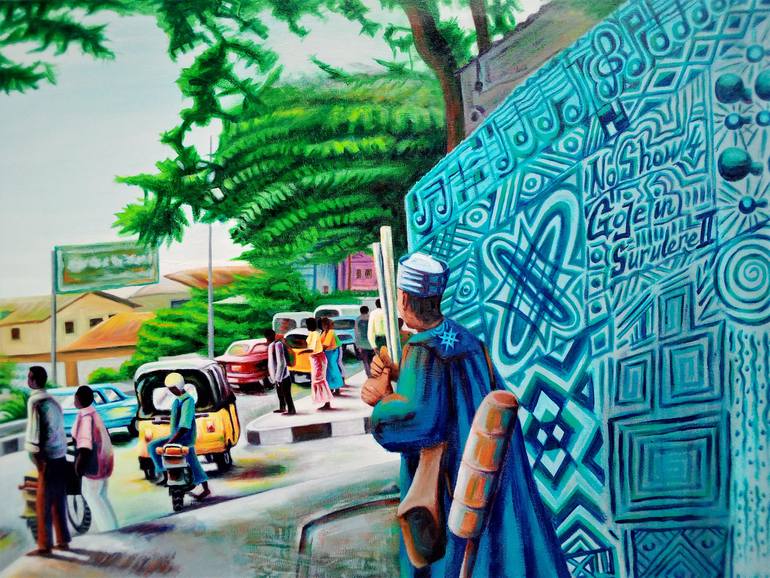 Original Realism Pop Culture/Celebrity Painting by Rasheed Amodu