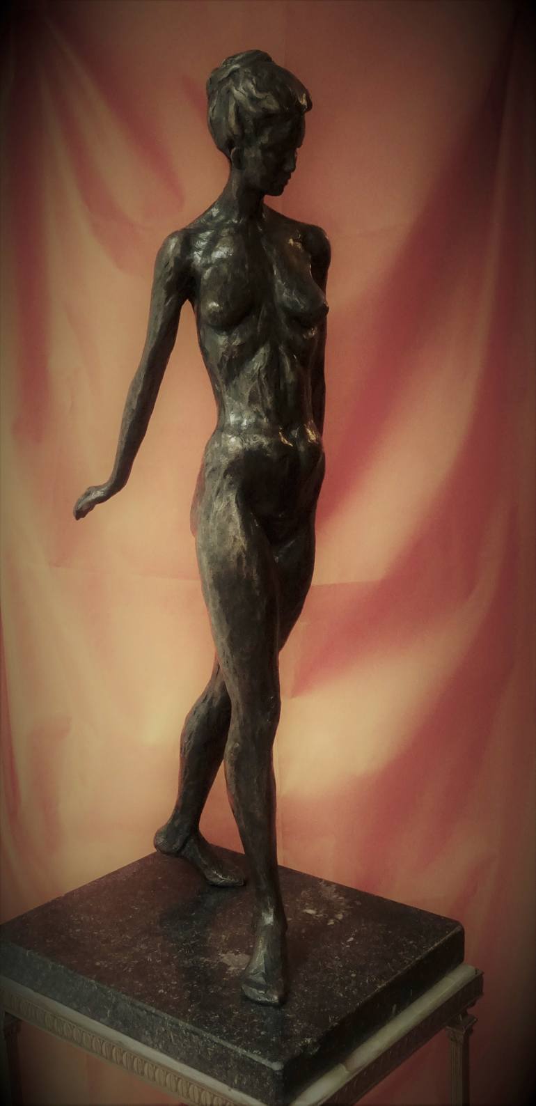Original Fine Art Nude Sculpture by Graziella Curreli