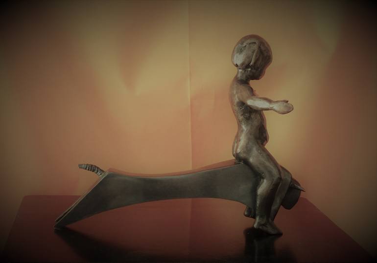 Original Education Sculpture by Graziella Curreli