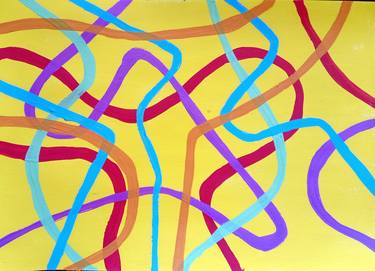 Original Abstract Painting by Sebastian Serrati Ruiz Diaz
