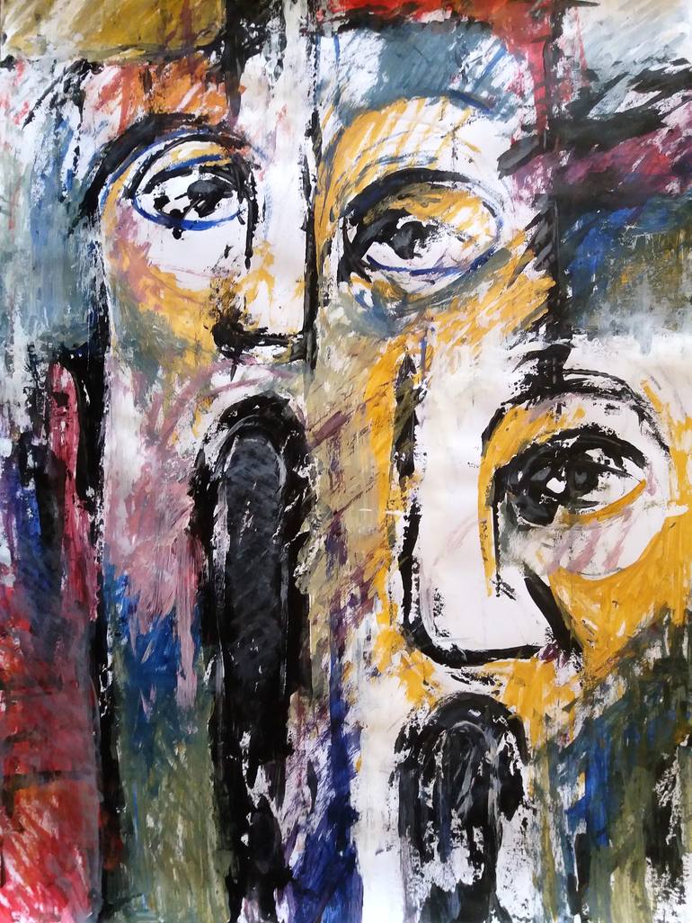 The scream of separation Painting by Sina Ghahremani Saatchi Art