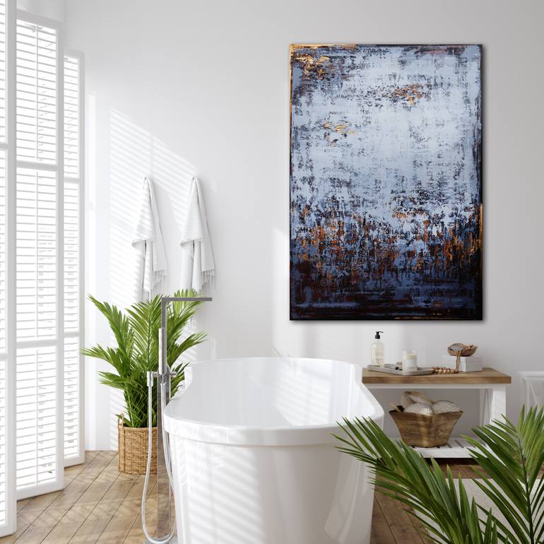 Original Abstract Expressionism Abstract Painting by Inez Froehlich