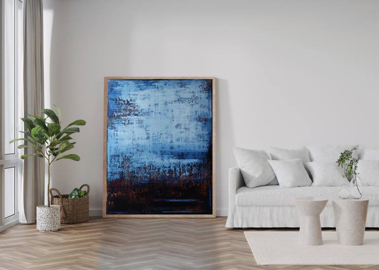 Original Abstract Expressionism Abstract Painting by Inez Froehlich
