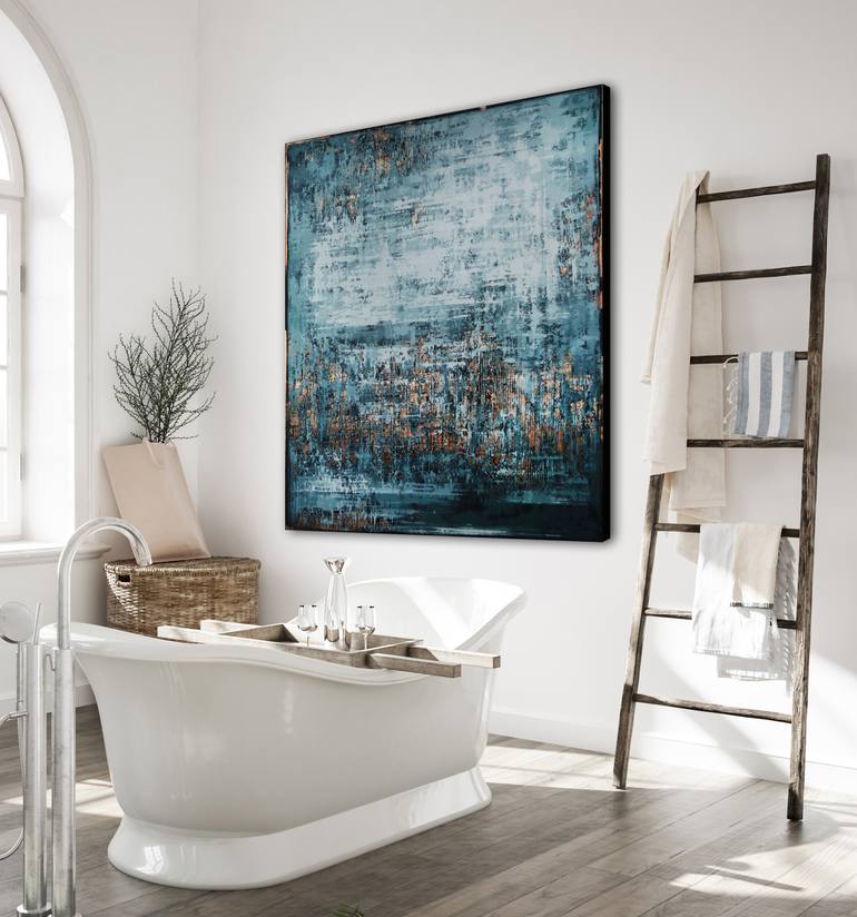 Original Abstract Expressionism Abstract Painting by Inez Froehlich