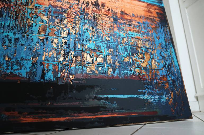 Original Abstract Expressionism Abstract Painting by Inez Froehlich