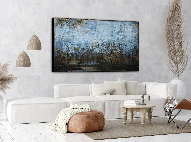 Original Abstract Expressionism Abstract Painting by Inez Froehlich