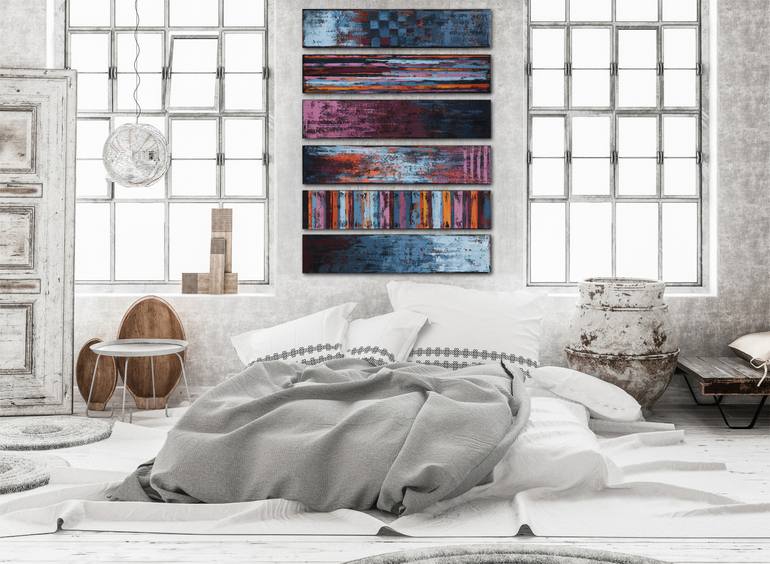 Original Abstract Expressionism Abstract Painting by Inez Froehlich