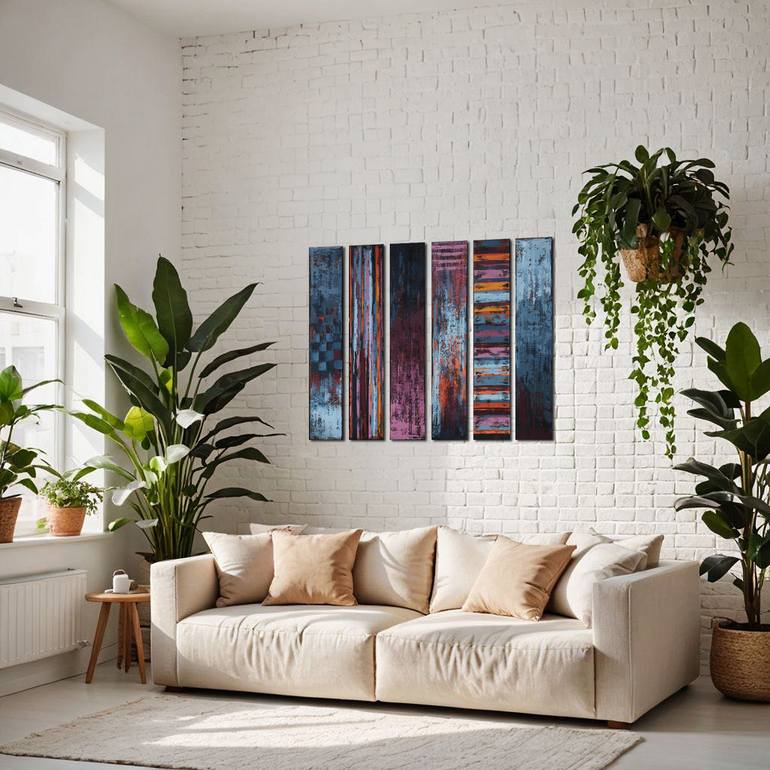 Original Abstract Expressionism Abstract Painting by Inez Froehlich