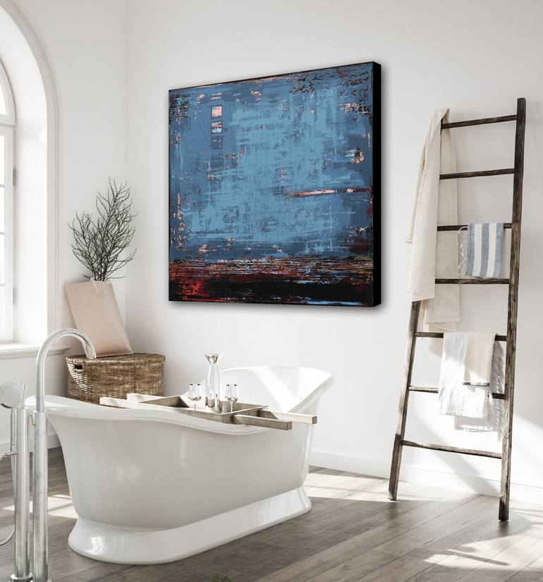 Original Abstract Expressionism Abstract Painting by Inez Froehlich