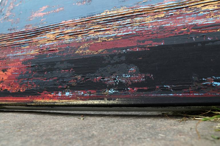 Original Abstract Expressionism Abstract Painting by Inez Froehlich