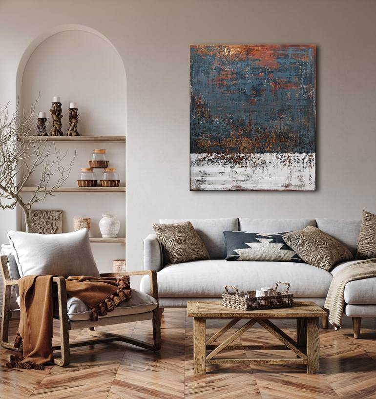 Original Abstract Expressionism Abstract Painting by Inez Froehlich