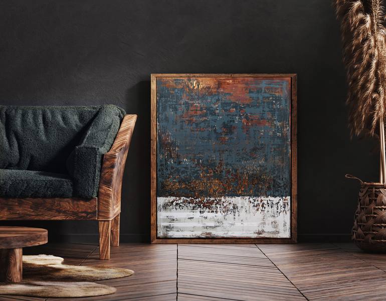 Original Abstract Expressionism Abstract Painting by Inez Froehlich