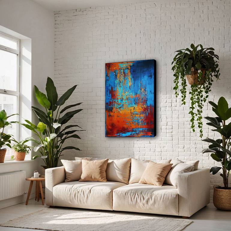 Original Abstract Expressionism Abstract Painting by Inez Froehlich