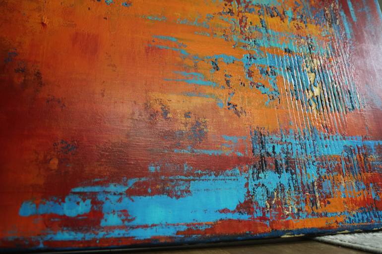 Original Abstract Expressionism Abstract Painting by Inez Froehlich