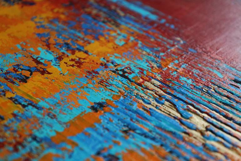 Original Abstract Expressionism Abstract Painting by Inez Froehlich