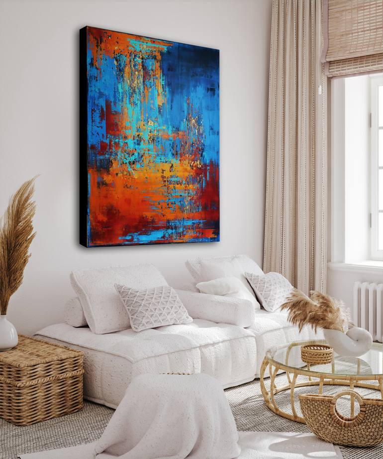 Original Abstract Expressionism Abstract Painting by Inez Froehlich