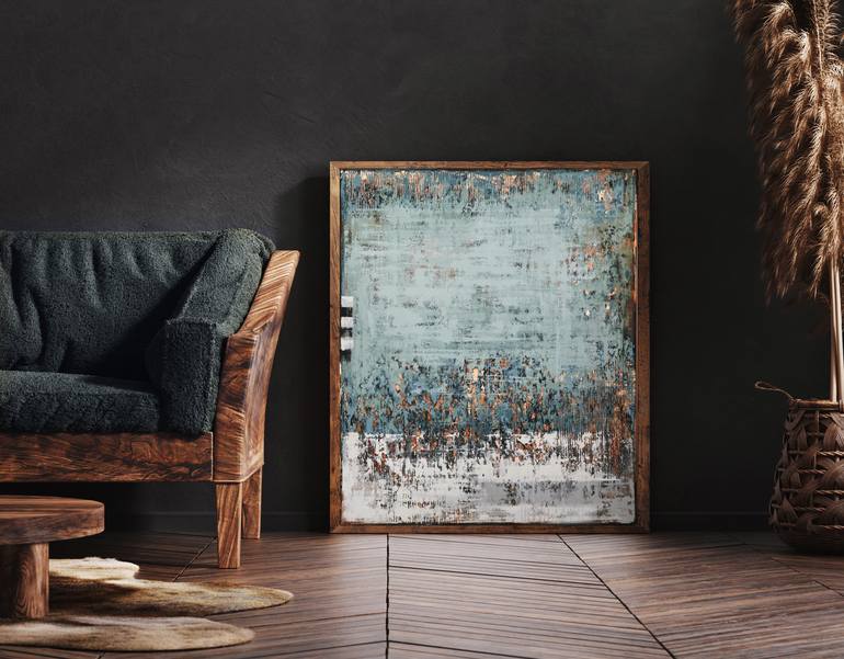 Original Abstract Expressionism Abstract Painting by Inez Froehlich