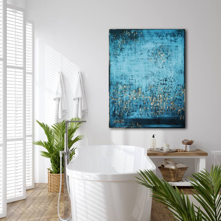 Original Abstract Expressionism Abstract Painting by Inez Froehlich