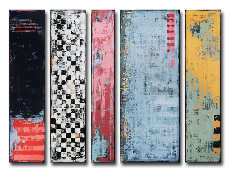 Original Abstract Expressionism Abstract Paintings by Inez Froehlich