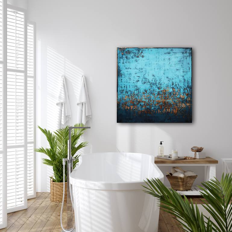 Original Abstract Expressionism Abstract Painting by Inez Froehlich