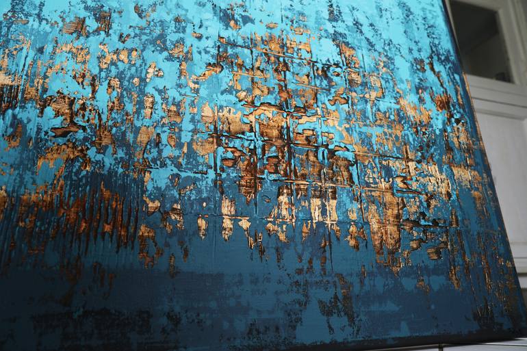 Original Abstract Expressionism Abstract Painting by Inez Froehlich