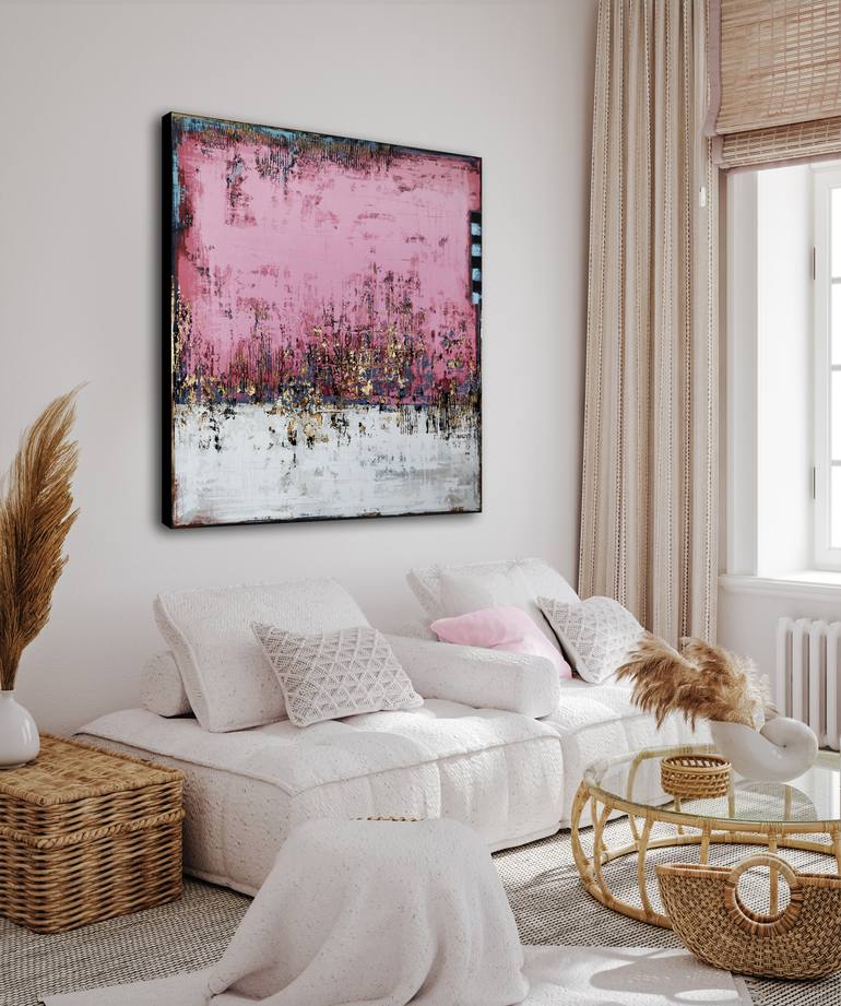 Original Abstract Expressionism Abstract Painting by Inez Froehlich