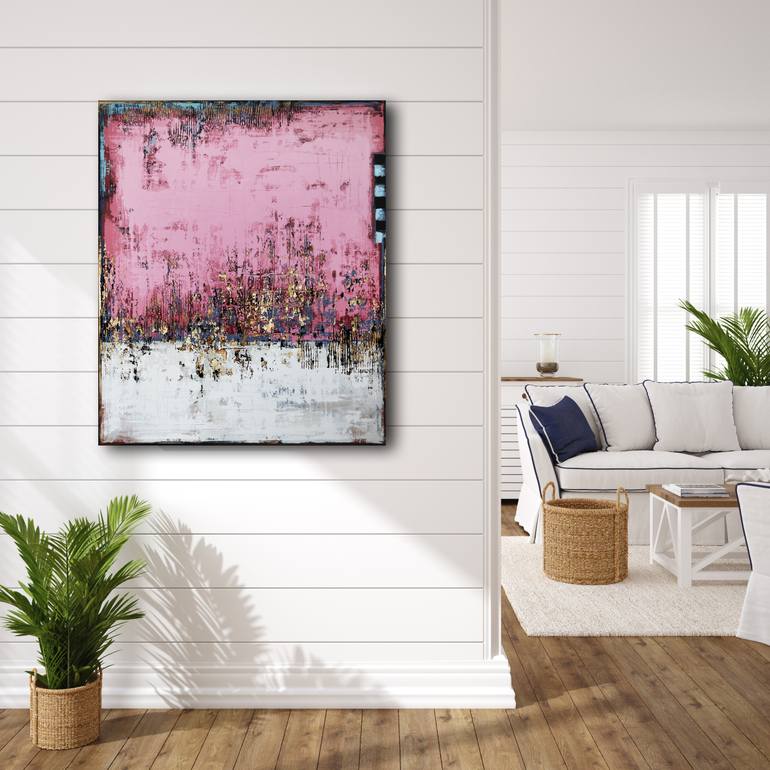 Original Abstract Expressionism Abstract Painting by Inez Froehlich