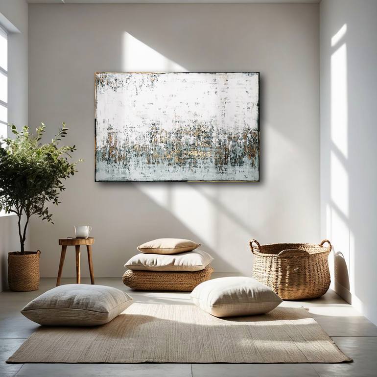 Original Abstract Expressionism Abstract Painting by Inez Froehlich