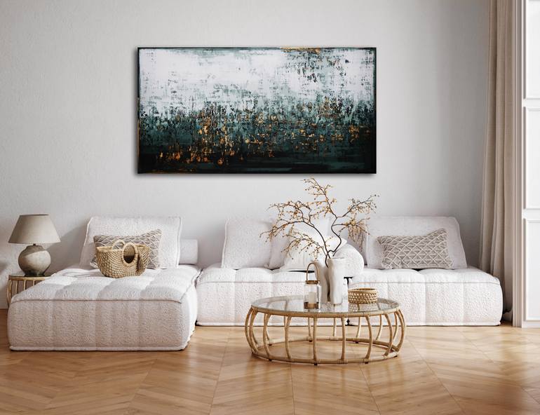 Original Abstract Expressionism Abstract Painting by Inez Froehlich
