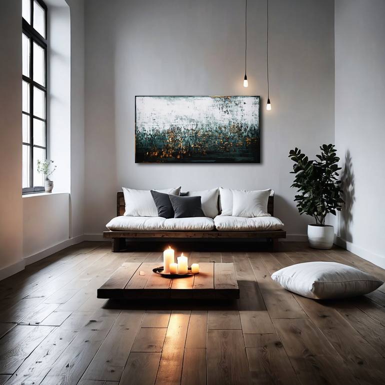 Original Abstract Expressionism Abstract Painting by Inez Froehlich