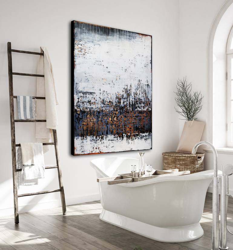 Original Abstract Expressionism Abstract Painting by Inez Froehlich