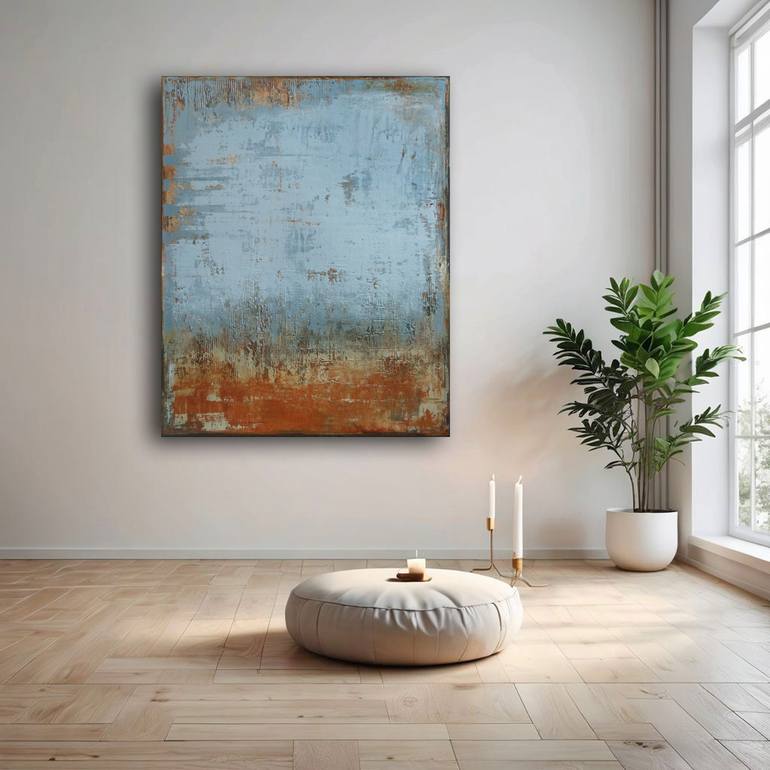 Original Abstract Expressionism Abstract Painting by Inez Froehlich