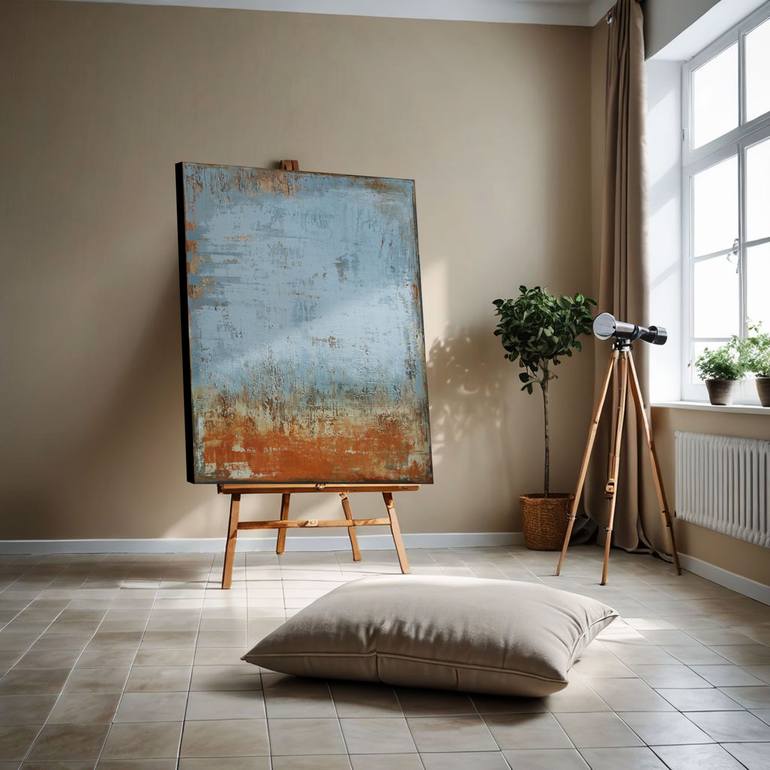 Original Abstract Expressionism Abstract Painting by Inez Froehlich