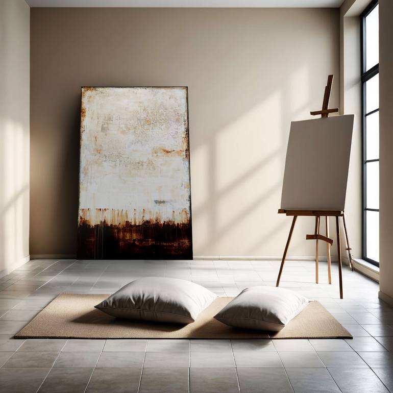 Original Abstract Expressionism Abstract Painting by Inez Froehlich