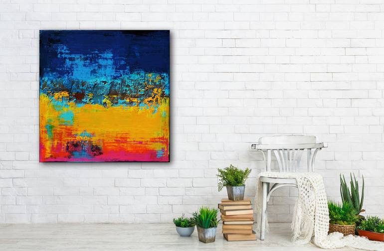 Original Fine Art Abstract Painting by Inez Froehlich