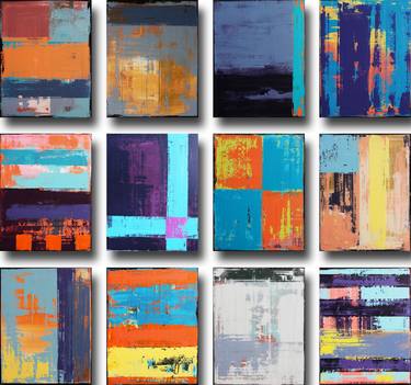 Original Modern Abstract Paintings by Inez Froehlich