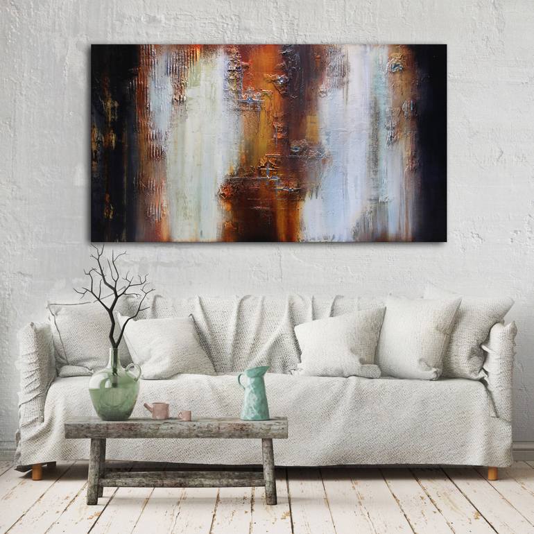 Original Fine Art Abstract Painting by Inez Froehlich