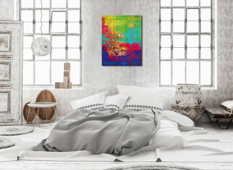 Original Abstract Painting by Inez Froehlich