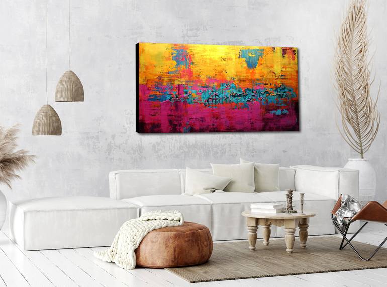 Original Fine Art Abstract Painting by Inez Froehlich