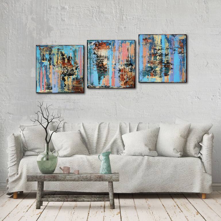 Original Fine Art Abstract Painting by Inez Froehlich