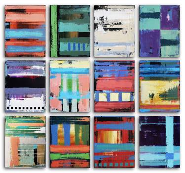 Original Abstract Paintings by Inez Froehlich