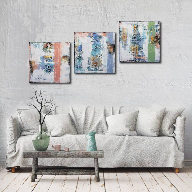 Original Fine Art Abstract Painting by Inez Froehlich