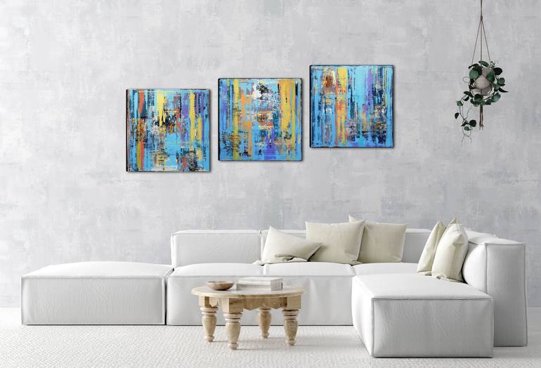 Original Fine Art Abstract Painting by Inez Froehlich