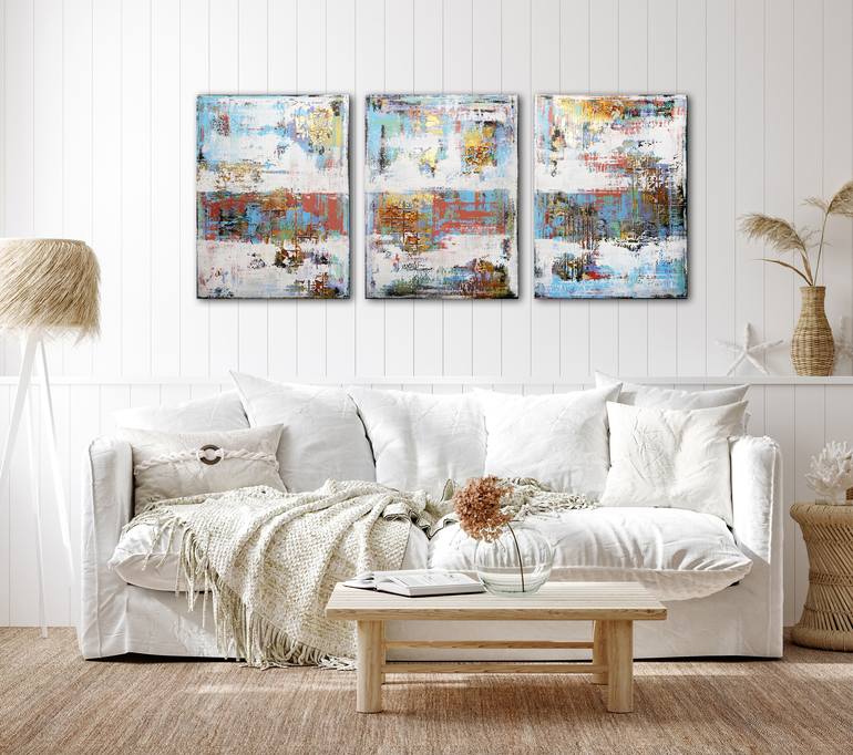 Original Fine Art Abstract Painting by Inez Froehlich