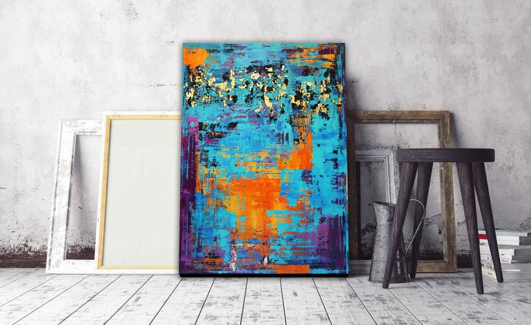 Original Fine Art Abstract Painting by Inez Froehlich