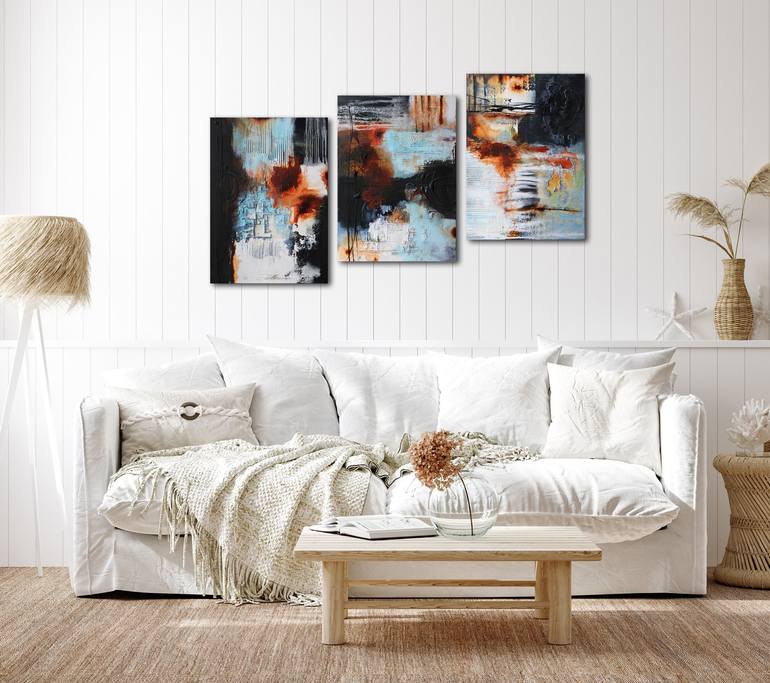 Original Fine Art Abstract Painting by Inez Froehlich