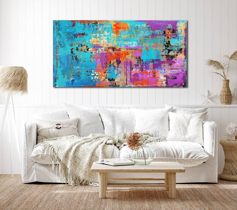 Original Fine Art Abstract Painting by Inez Froehlich