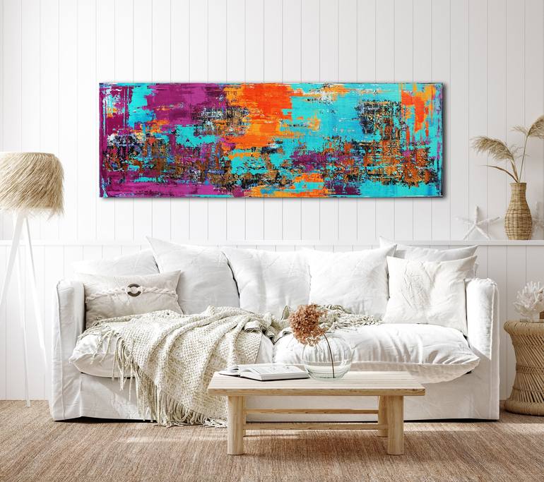 Original Abstract Expressionism Abstract Painting by Inez Froehlich