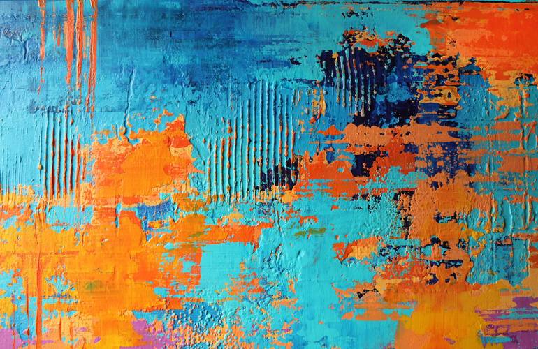 Original Abstract Painting by Inez Froehlich