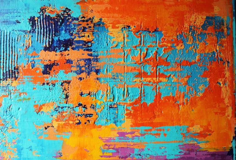 Original Abstract Painting by Inez Froehlich